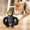 thumbnail image 3 of Indestructible Large Dog Toy for Aggressive Chewers, Stuffed Chimpanzee Chew Toy with Built-In Sound, Durable Polyester Dog Toy for Boredom and Anxiety Relief, 28x15x30cm, 3 of 5