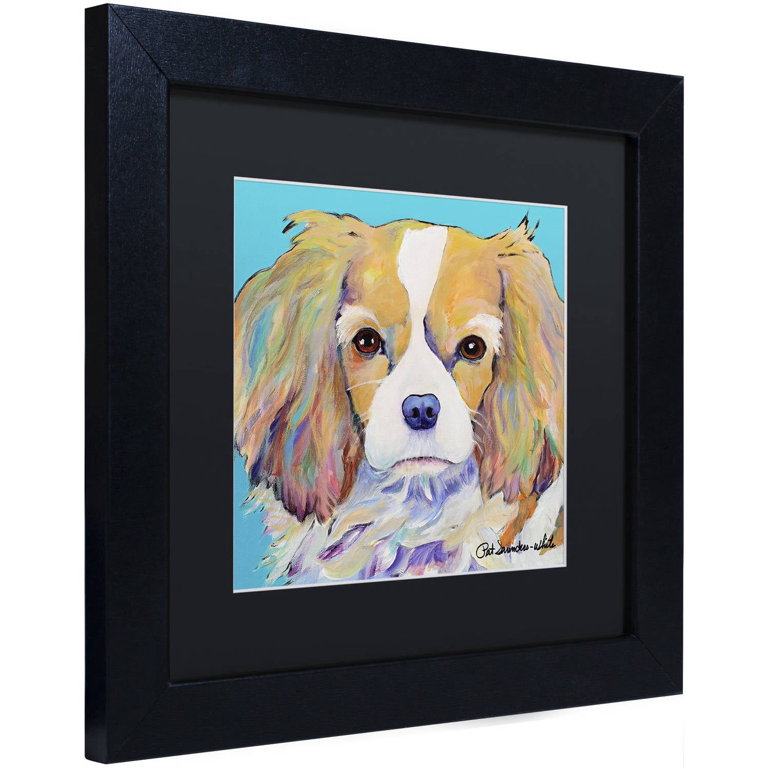 Trademark Fine Art "Dagney" Canvas Art by Pat Saunders-White, Black Matte, Black Frame