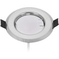thumbnail image 4 of Juego de 3 focos LED empotrables ultraplanos con módulo de foco de 220 V, 3 bombillas regulables de 5 W, orificio de 55 mm, regulable, blanco cálido de 3000 K, ángulo de haz de 120°, 4 of 5