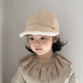 thumbnail image 2 of Favoffer Kids' Wool Baseball Hat Bow-Decorated Thickened Boys Girls Fall Winter Cotton Lamb Warm Hat 1-5Y, 2 of 7