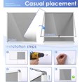 thumbnail image 4 of Fabric Bulletin Board Enclosed WallMounted Display Case for Office Classroom Home x(xA), 4 of 9