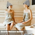 thumbnail image 6 of 6Pcs Sauna Hat Felt Bath Hat Protection Absorbent Sauna Cap for Sauna Shower Bath Steam Room Accessories, 6 of 8