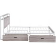 thumbnail image 5 of Bed Platform Queen Size | Queen Size Metal Platform Bed Frame with Two Drawers, Sockets and USB Ports, Slat Support No Box Spring Needed, 5 of 8