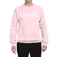 thumbnail image 2 of Wild Bobby, Chosen 1 Peter 2:9 Inspirational/Christian Unisex Crewneck Graphic Sweatshirt, Light Pink, Large, 2 of 5