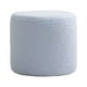 thumbnail image 4 of Reposapiés otomano pequeño, taburete cilíndrico, asiento acolchado estable, sofá decorativo azul, 4 of 9