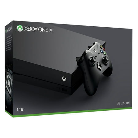1TB Xbox One X Gaming Console, Microsoft CYV-00001, Refurbished,