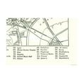 thumbnail image 2 of Historic Map - London Theatres - Bartholomew 1921 - Vintage Wall Art, 2 of 4