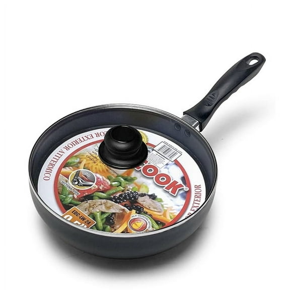 JOYCOOK Wok with Lid 9.5 inch (24cm) Aluminum Non-Stick