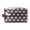 Brown, variant on PVC Polka Dot Cosmetic Bag Travel Toiletry Organizer Waterproof Makeup Storage Case with Zipper Closure for Daily Use Washroom and Journey Essentials, Brown