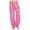 Pink, variant on Nkmbld Women Linen Pants Wide Leg Drawstring Waist Pant Casual Summer Lounge with Pockets