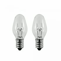 HIBIBUD 7 Watt,C7 Night Light,120 / 130 Volt,Clear,E12 Candelabra Base 2 Bulbs
