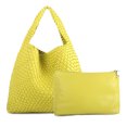 thumbnail image 2 of Bolsa De Hombro Bolso de hombro de moda para mujer, conjunto combinado de bolso grande con asa superior tejido PU amarillo Ndcxsfigh Para Estrenar, 2 of 3