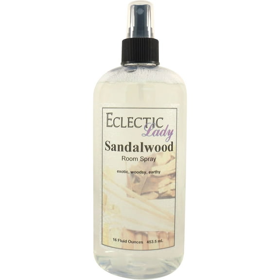 Sandalwood Room Spray by Eclectic Lady, 16 Ounces, Fragrant Aromatic Room Mist For Home, Room, Office