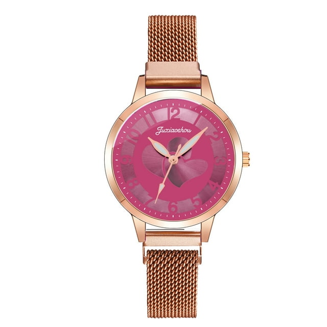 Montre Femme Mode Horloge Acier Inoxydable Décontractée Robe Poignet Cristal