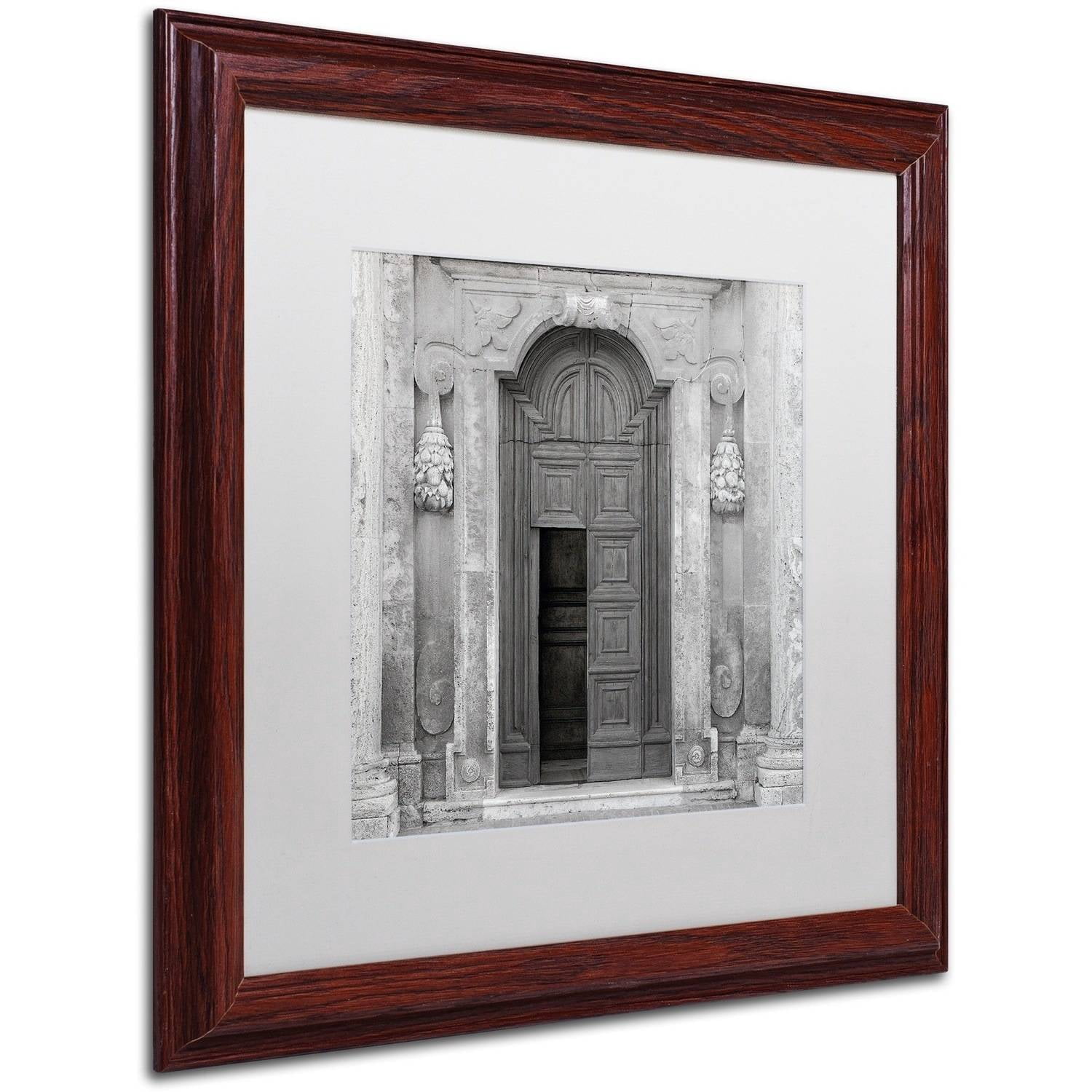 Trademark Fine Art "Tuscany VII" Canvas Art by Alan Blaustein, White Matte, Wood Frame