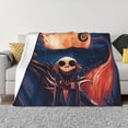 thumbnail image 1 of Goofa The Nightmare Before Christmas Pattern Fleece Throw Blanket for Couch, Soft Checkered Flannel Blanket for Sofa, Warm Cozy Decorative Blanket Fall Decor Gift-80"x60", 1 of 6