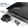 thumbnail image 4 of Flame King Griddle YSNFM-HT-200 Uses H-Style Burner For Even Heating; Rectangular; Cast Iron; With Drip Tray; Mounts To Fixed Cervix On The RV; Back Gas Connection, 4 of 8