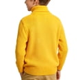 thumbnail image 5 of Atogsazn Toddler Baby Boys Knit Cotton Sweater Kids Turtleneck Thick Warm Long Sleeve Pullover Tops Yellow 2-3 Years Fashion, 5 of 6