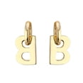 thumbnail image 2 of SmartBy 1 Pair Dangle Earrings Metal B Letter Decoration Jewelry Exaggerated All Match Pendant Earrings for Dating, 2 of 7