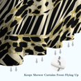 thumbnail image 6 of Zebra and Leopard Print Pattern Shower Curtain 84"x72" ,Bathroom Decorative Shower Curtains Set with 12 Hooks,Modern Waterproof Washable Shower Curtain, 6 of 6