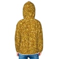 thumbnail image 4 of Kids Zip Up Hoodie for Boys Girls Toddler - Gold Glitter Lightweight Long Sleeve 2T Boys Girl Clothes, Sun Protection Windproof Jackets Hoodie Sweatshirt, 4 of 7