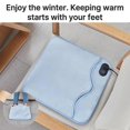 thumbnail image 2 of Electric Graphene Foot Warmer Dual Side Foot Heating Pad Under Desk 15.7x15.7in Multifunctional Soft, 2 of 4