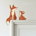 thumbnail image 6 of Hometravel 2025 Wooden Fox Family Door Topper, Handcrafted Door Frame Decor with Mama and Baby Design, Whimsical Animal Statue for Entrance, Home, Gift, 6 of 9