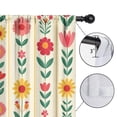 thumbnail image 4 of Blackout Kids Curtains,Pioneer Flower Floral Print Pattern Childrens Insulated Curtains Set Of 2,Bedroom Essentials,Toddler Room Decor 42"x54", 4 of 5