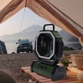thumbnail image 5 of Yajisi Portable Camping Fan with LED Light Rechargeable 20000mAh Oscillating Battery Operated Tent Fan Remote Control OD Green, 5 of 9