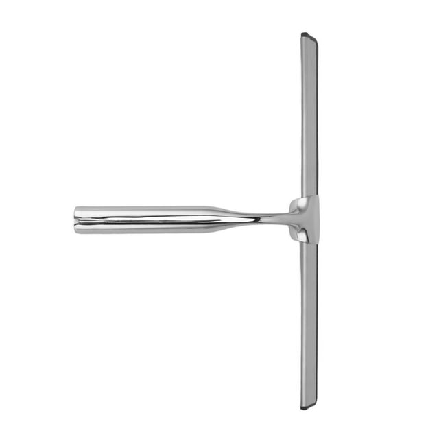Shower Glass Squeegee, Stainless Steel Household Shower Squeegee Slipless Handle for Kitchen Room Squeegee,Squeegee with Suction Cup Hook,Squeegee with Self Adhesive Hook,Squeegee