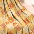 thumbnail image 3 of Fall Pumpkins and Sunflower Pattern Blanket,Comfortable Soft Lamb Wool Throw Blanket,All Season,Warm Lightweight Blankets for Sofa Bed Couch Living Room Chair,50"x60", 3 of 4