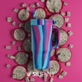 thumbnail image 3 of Silipint 32oz Silicone Tumbler with Handle, Flip Lid and Straw – BPA-Free, Non-Toxic, Freezer, Microwave, Dishwasher Safe, Pack of 4, Classic Black, 3 of 8