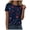 Navy, variant on Pink Bow Cherries Shirt Women: Coquette Tops Clean Girl Aesthetic Shirts Casual Summer Short Sleeve Tshirt (Red, XXL)