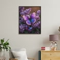 thumbnail image 4 of Paint by Numbers Kit for Adults, Vibrant Butterflies On Lilac Blossoms Paint by Numbers, Easy Paint by Numbers Kit for Adults Beginner, DIY Adult Paint by Number Kits on Canvas, 12x16in Home Decor, 4 of 7