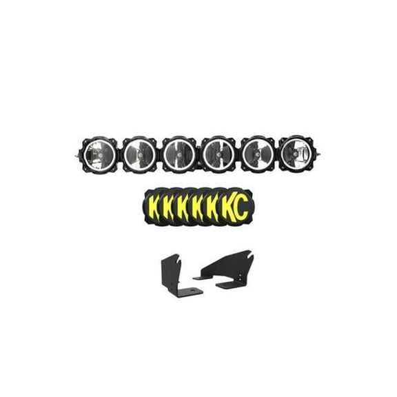 KC HiLiTES 91343 Pro XP 39 in. Pro6 Gravity LED 6-Light 120W Combo Beam for 2022 Polaris RZR