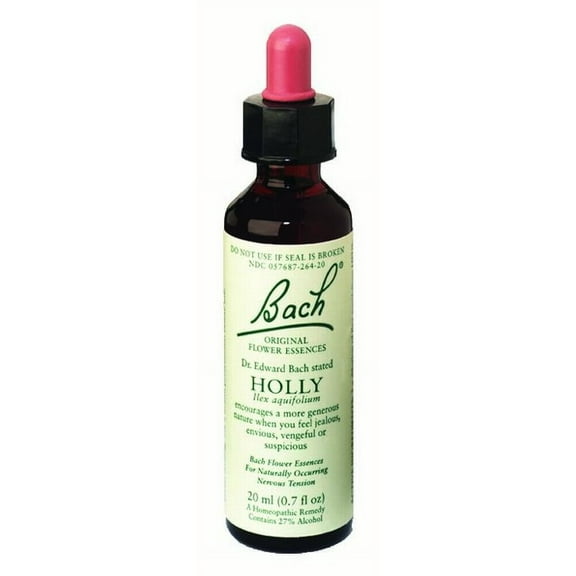 Bach Original Flower Remedies Drops, Holly, 0.7 Fl Oz