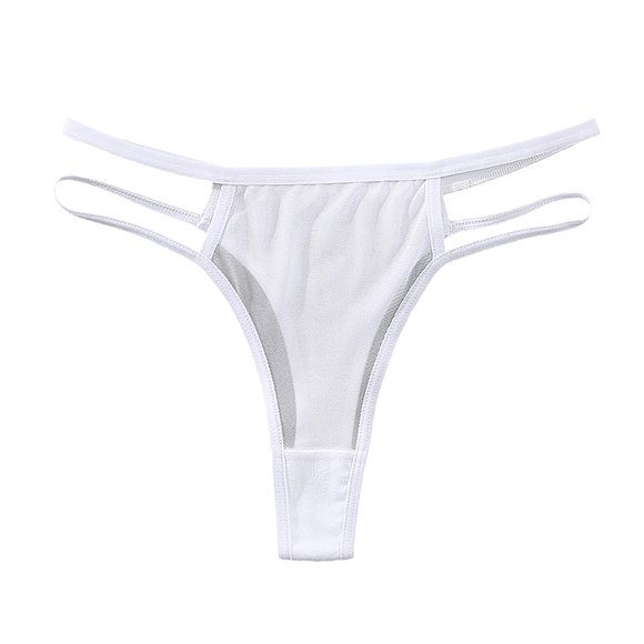 Ketyyh-chn99 Seamless Thong Underwear for Women No Show Womens Underwear For Bikini Panties Soft Hipster Panty Ladies Briefs for L,White