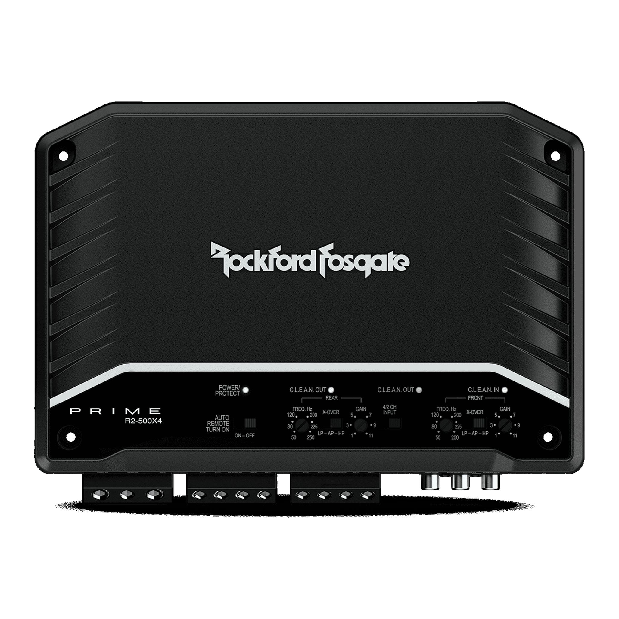Rockford Fosgate R2-500X4 Prime 500-Watt Full Range 4-Channel Amplifier, Black