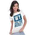 thumbnail image 4 of Wyoming Why are You Here Funny Locals Womens Fitted Plus Size Graphic Tee Brisco Brands 2X, 4 of 5