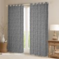 thumbnail image 2 of Feelyou Sliver Mandala Damask Black Out Curtains, Snake Curtains Pack of 2 (42x63 Each), 2 of 6