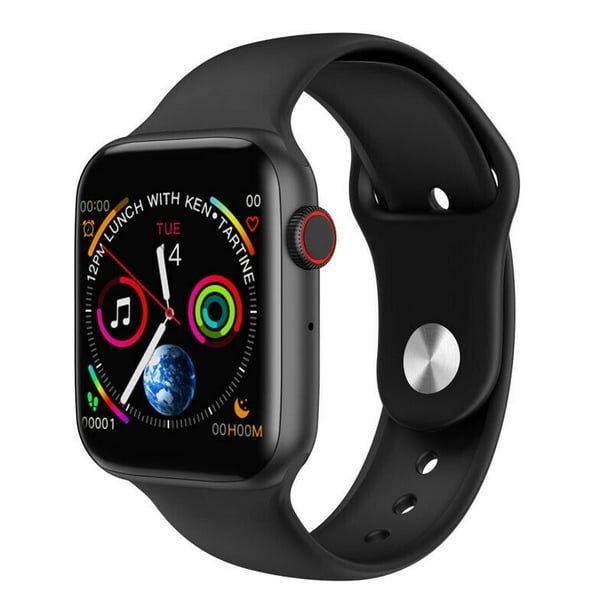 Cooligg W26 Bluetooth Smart Watch Sport Ecg Heart Rate Monitor Activity Tracker Waterproof For Android Ios Black Color Walmart Com Walmart Com