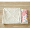 thumbnail image 4 of Cute Rabbit Plush Blanket Cartoon Bunny Pink Sherpa Blanket Boys Girls Lovely Little Floral Rabbit Decor Fleece Throw Blanket Botanical Animal Fuzzy Blanket for Sofa Bed Couch,Throw 50x60 Inches, 4 of 6