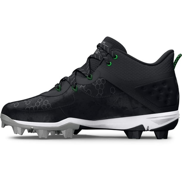 Zapatos Under Armour Harper 8 Mid RM para hombre, negros, talla 10 EE. UU.