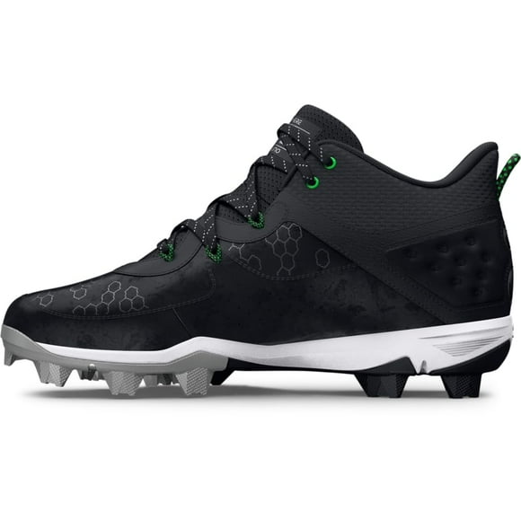 Zapatos Under Armour Harper 8 Mid RM para hombre, color negro, talla 10.5US