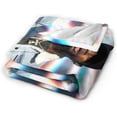 thumbnail image 5 of Flannel Blanket Bryson Rapper Tiller Throws Blankets Super Soft Fleece Air Conditioning Blankets for All Season 60"x50", 5 of 9