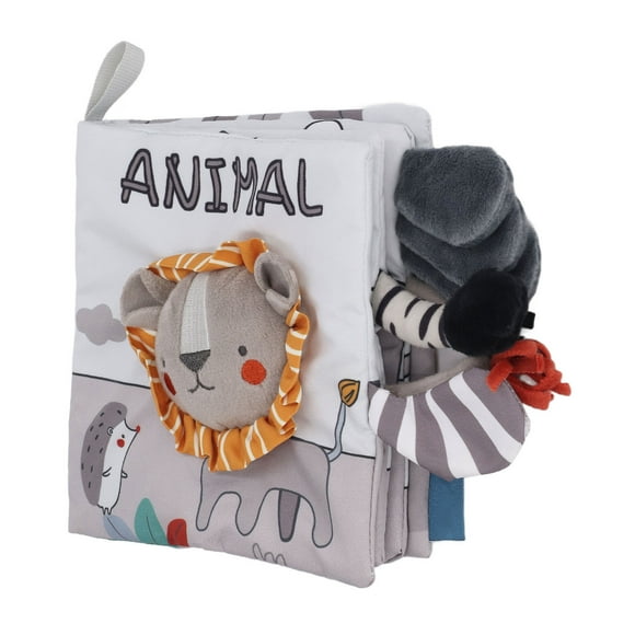 Libros de tela para bebés,Libros de tela para bebés Libro de tela de aprendizaje temprano masticable Libros de tela de animales para bebés Uso conveniente