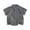 Grey, variant on WNVMWI Toddler Boys Short Sleeve Plaid Shirt Childrens Collar Basic Tops Kids Summer Casual Button Down Shirts 9-10 Years Grey