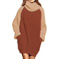 thumbnail image 1 of LAICAIW Robe Chandail Longue Ample à Col Roulé Oversize pour Femmes, 1 of 5
