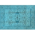 thumbnail image 1 of Ahgly Company Indoor Rectangle Oriental Light Blue Industrial Area Rugs, 2' x 4', 1 of 4