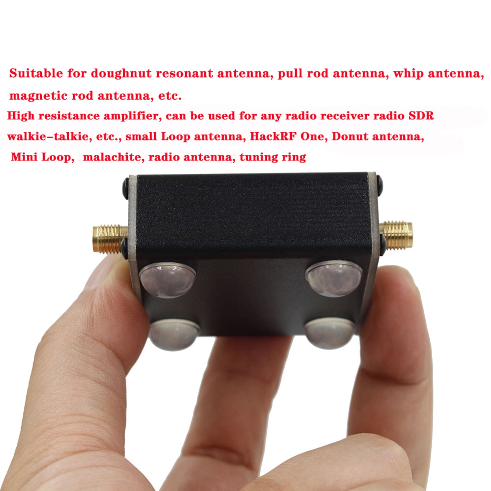 High Impedance Amplifier for SDR Walkie Talkie HackRF One Donut AM MW/SW  Antenna 
